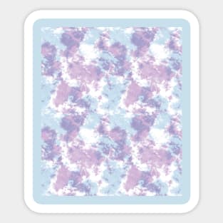 Soft Blue and Purple Tie-Dye Sticker